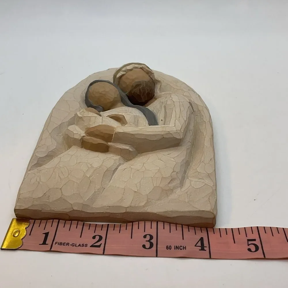 Vintage Willow Tree Nativity Holy Family A Child is Born Plaque - no box